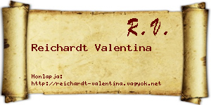 Reichardt Valentina névjegykártya